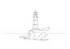 Line Drawing of a Lighthouse